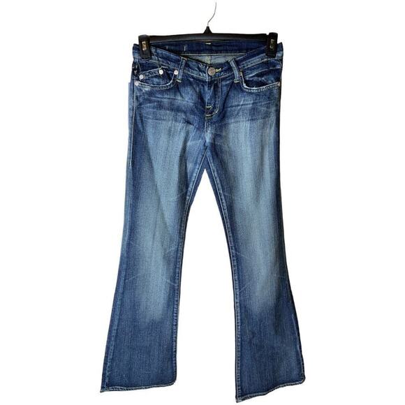 Rock & Republic Jeans Women's Size 25 Pink Rhinestones Bleu Denim - Picture 1 of 12